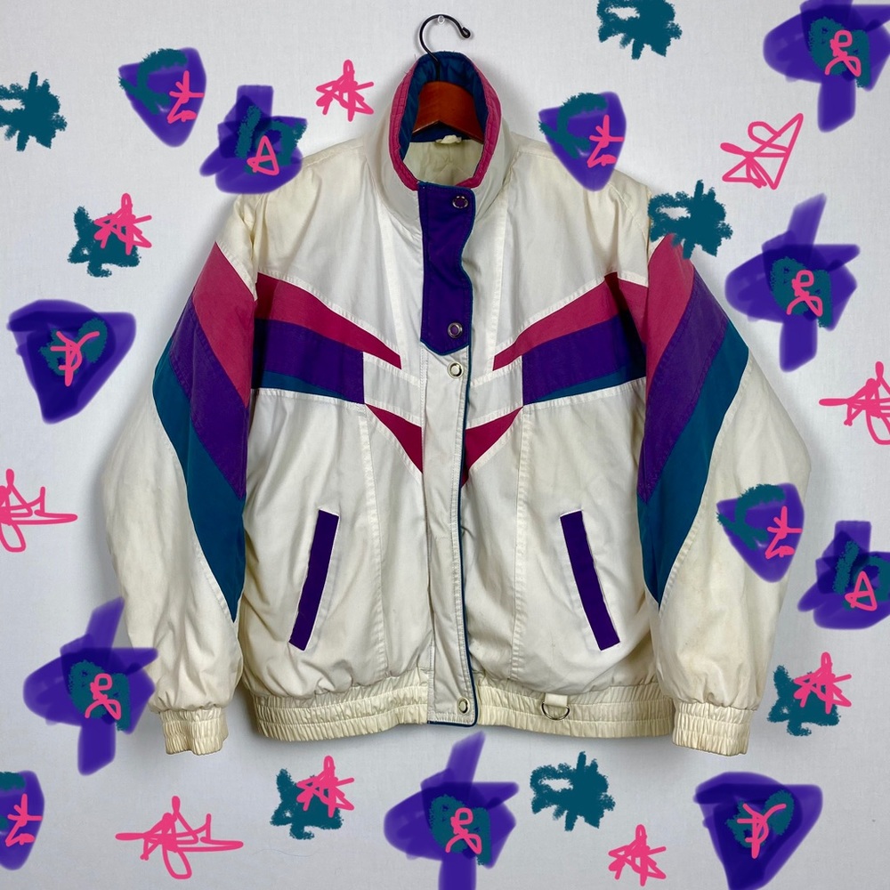 Vintage Coat Colorful Stripes Andy Johns